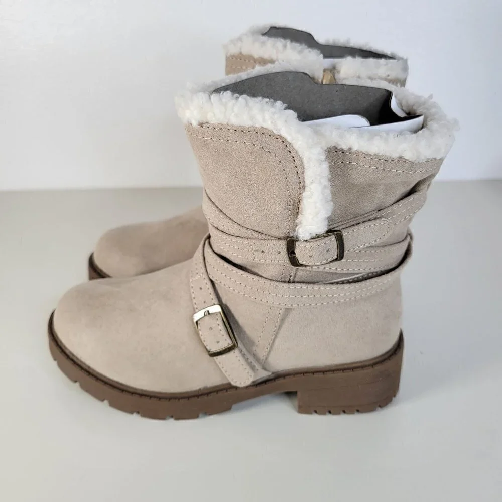 STEVE MADDEN Cozy Boots Taupe | 1 Little Kid Girl